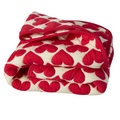 Rice Baby Blanket Red Hearts