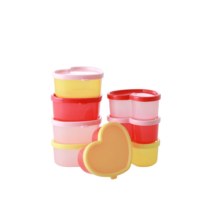 Rice Small Heart Food Boxes - 8 Pack
