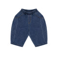 Round Denim Jeans Blue