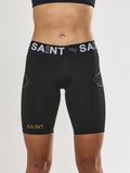 Saint Women's P1 Elite Compression Short Low Rise - Black