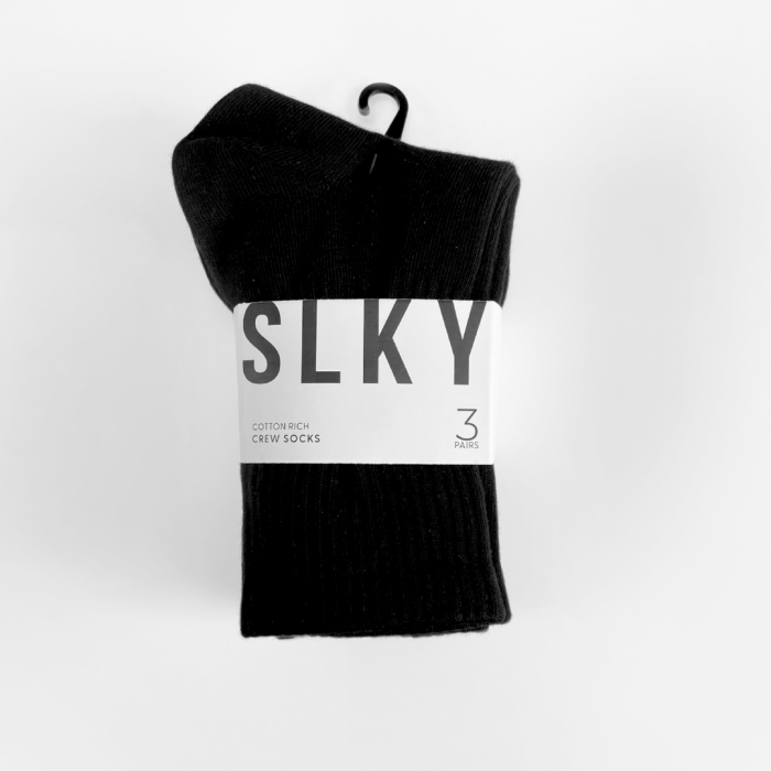 SILKY Crew Socks - 3 Pair Pack