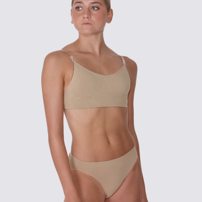 SILKY DANCE Seamless Clear Back Bra
