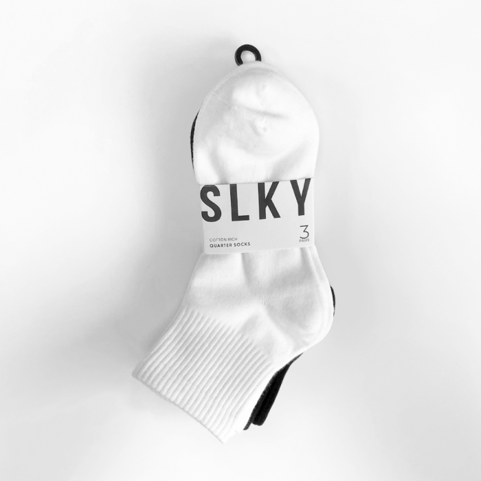 SILKY Quarter Sports Socks - 3 Pair Pack