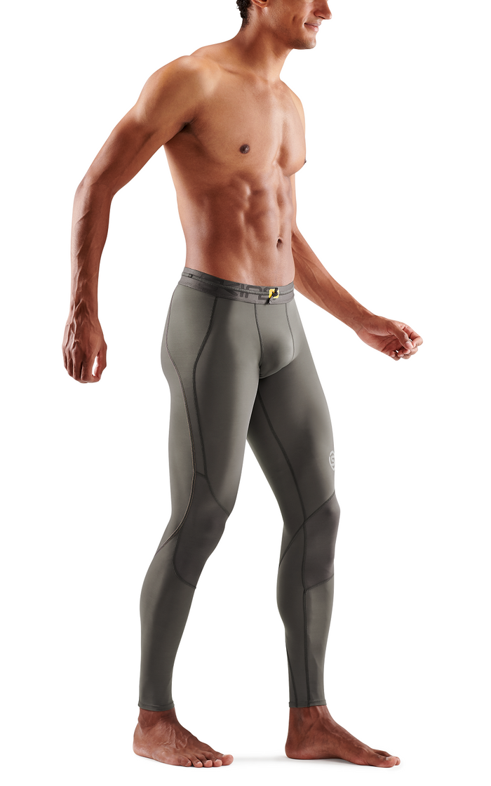 SKINS Men's Compression Long Tights 3-Series - Charcoal