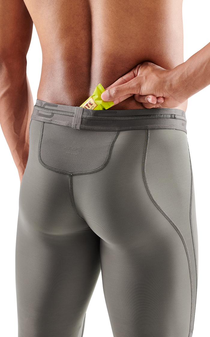 SKINS Men's Compression Long Tights 3-Series - Charcoal