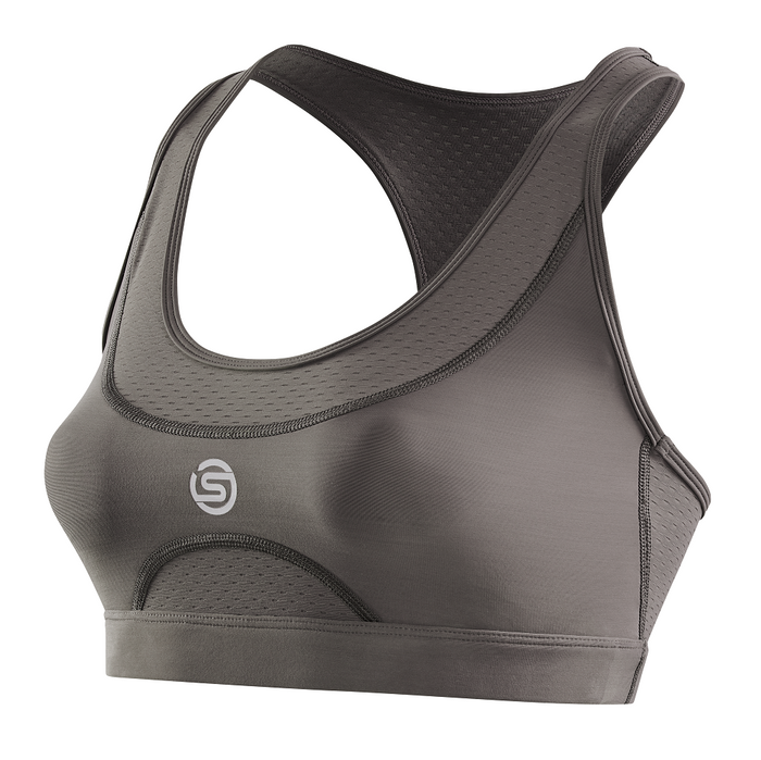 SKINS Women's Activewear Elite Bra 3-Series - Charcoal