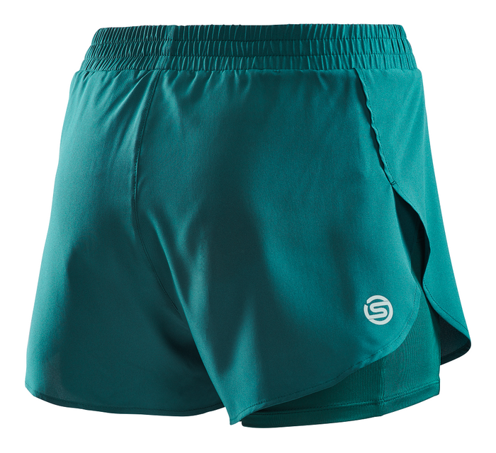 SKINS Women's Compression Superpose Half Tights 3-Series - Lt Teal