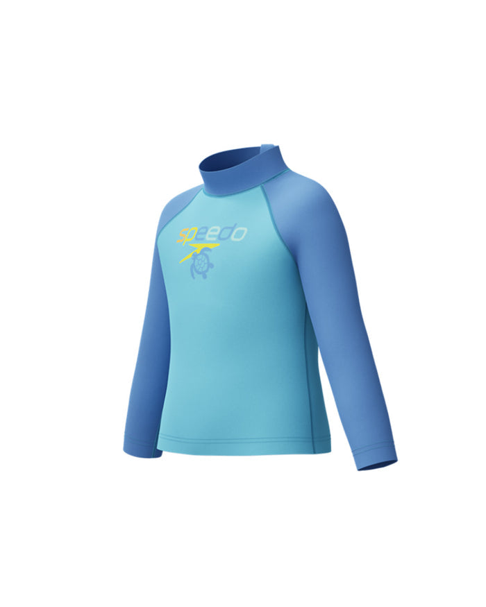 Speedo Infant's (M) L/S Print Rash Guard - Blue