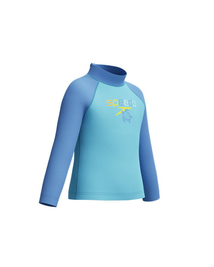 Speedo Infant's (M) L/S Print Rash Guard - Blue