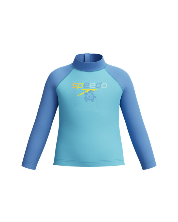 Speedo Infant's (M) L/S Print Rash Guard - Blue