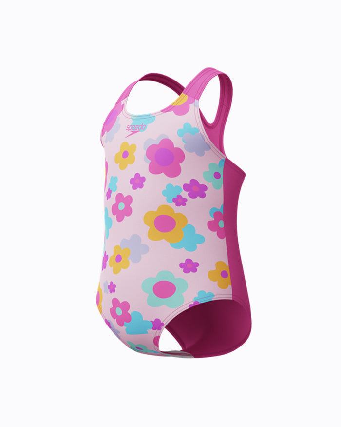 Speedo Infant's (W) Print Racerback 1pc Swimsuit - Pink