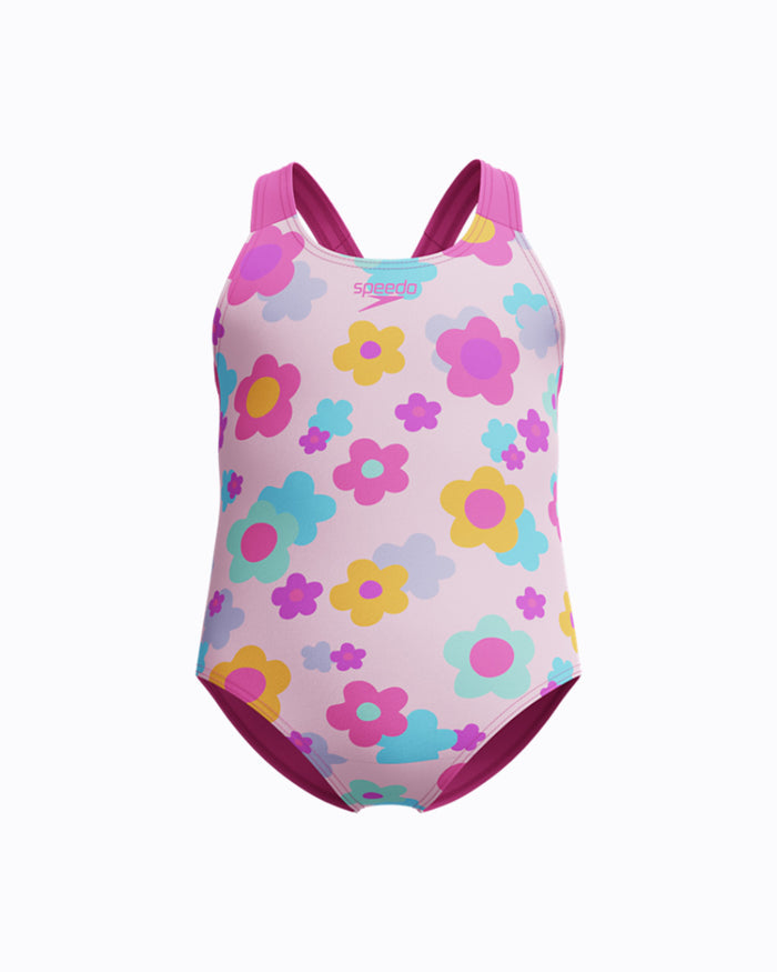 Speedo Infant's (W) Print Racerback 1pc Swimsuit - Pink