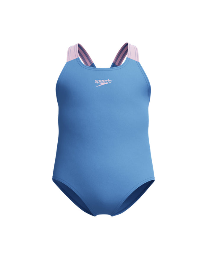 Speedo Infant's (W) Solid Medalist 1pc Swimsuit - Light Blue