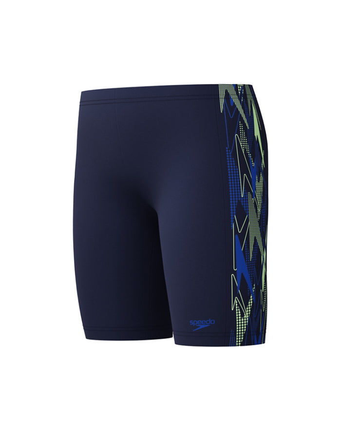Speedo Junior's (M) Placement Jammer - Navy/Green
