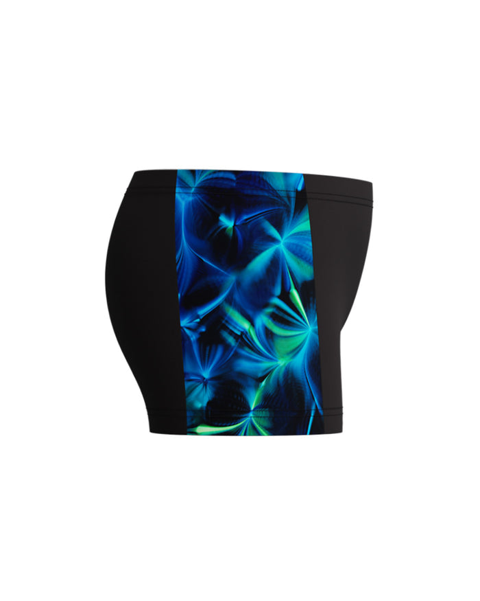 Speedo Junior's (M) Print Panel Aquashort - Black/Green
