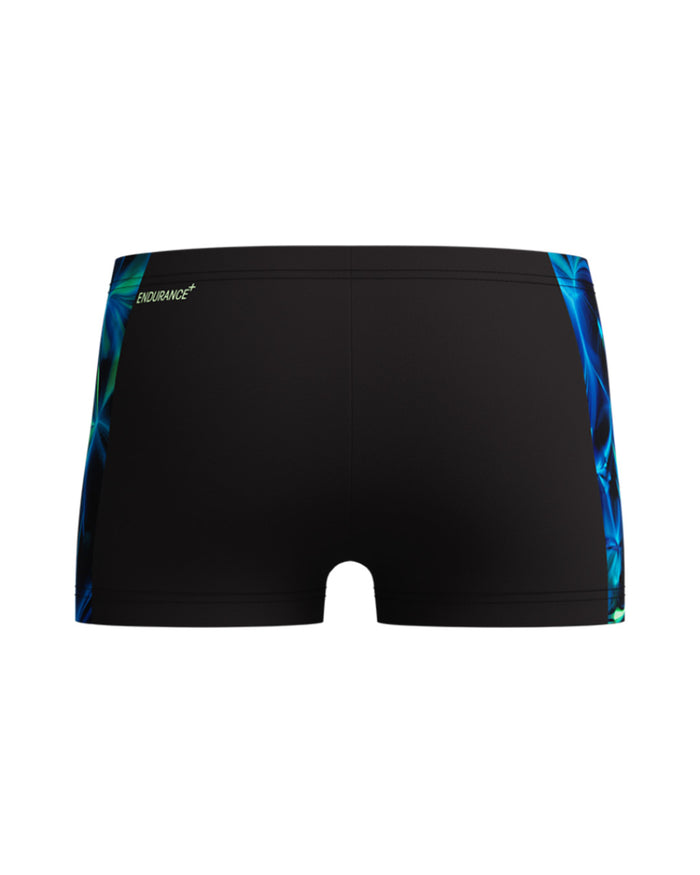 Speedo Junior's (M) Print Panel Aquashort - Black/Green