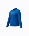 Speedo Junior's (U) L/S Classic Logo Rash Guard - Blue