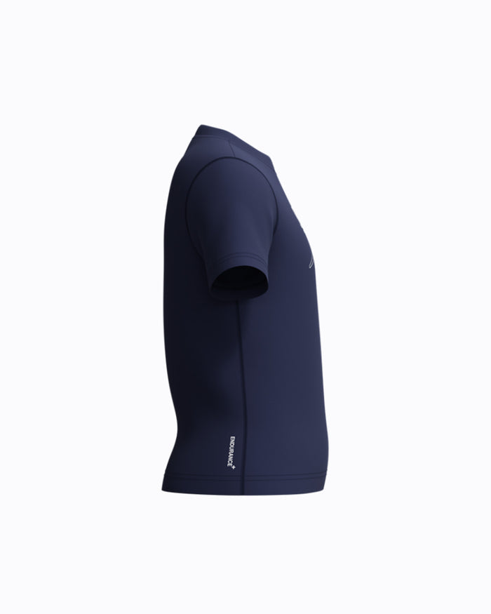 Speedo Junior's (U) S/S Logo Rash Guard - Navy