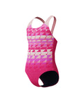 Speedo Junior's (W) ENG Printed Splashback 1pc Swimsuit - Dark Pink