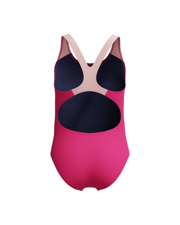 Speedo Junior's (W) ENG Printed Splashback 1pc Swimsuit - Dark Pink