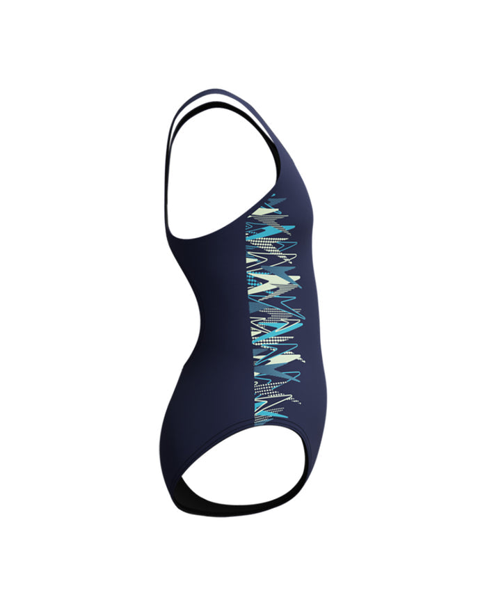 Speedo Junior's (W) Placement Muscleback 1pc Swimsuit - Navy/Green