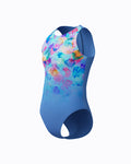 Speedo Junior's (W) Print Hydrasuit - Blue/Pink