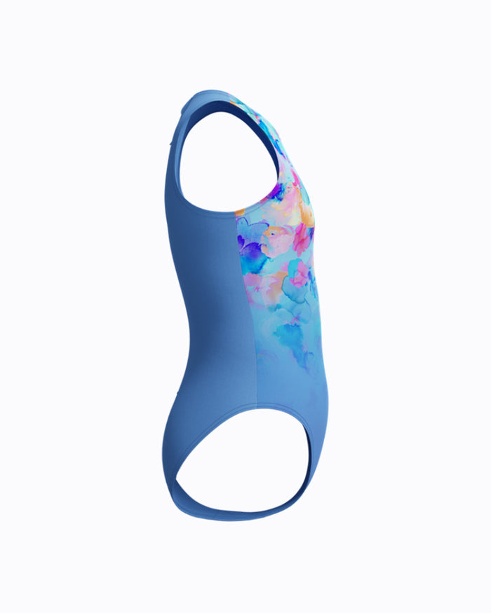 Speedo Junior's (W) Print Hydrasuit - Blue/Pink