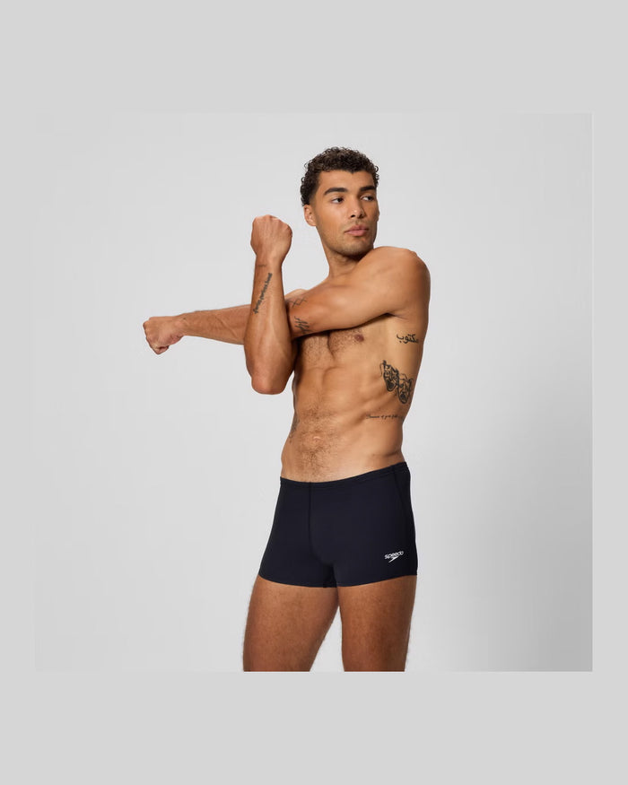 Speedo Men's Endurance+ Logo Aquashort - Black