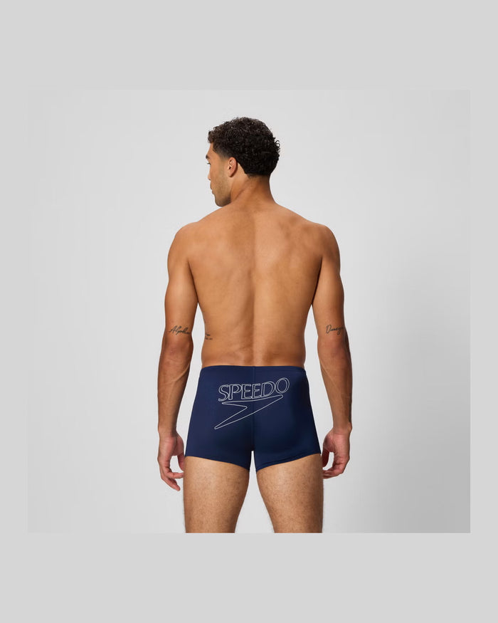 Speedo Men's Endurance+ Logo Aquashort - Navy