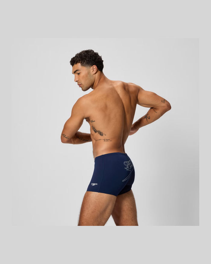 Speedo Men's Endurance+ Logo Aquashort - Navy