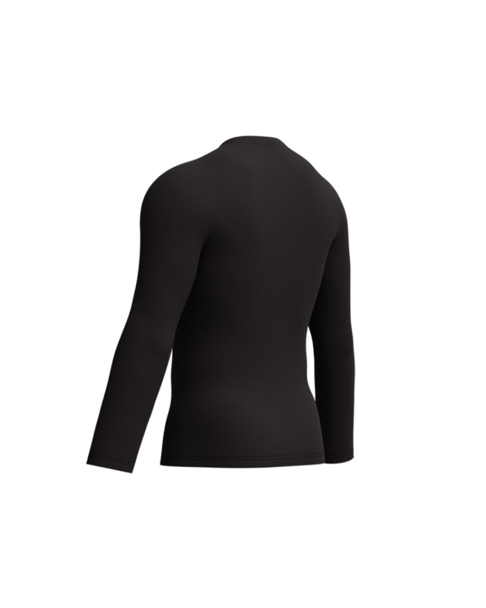 Speedo Men's Endurance+ L/S Classic Logo Rash Guard - Black