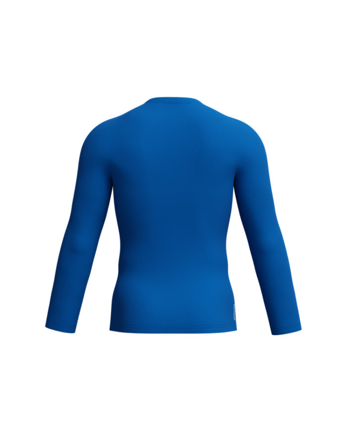 Speedo Men's Endurance+ L/S Classic Logo Rash Guard - Blue