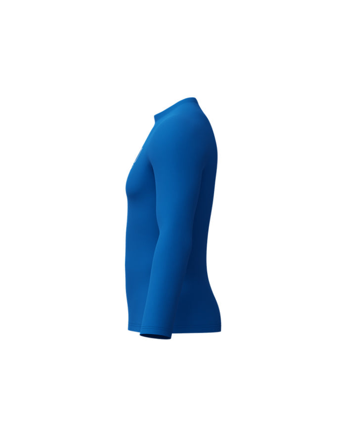 Speedo Men's Endurance+ L/S Classic Logo Rash Guard - Blue