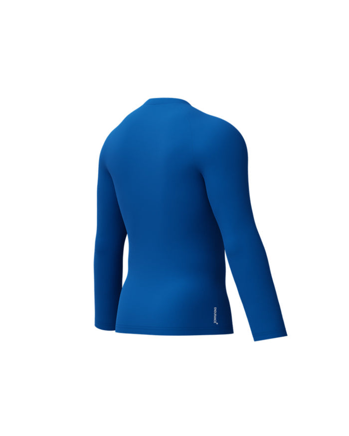 Speedo Men's Endurance+ L/S Classic Logo Rash Guard - Blue