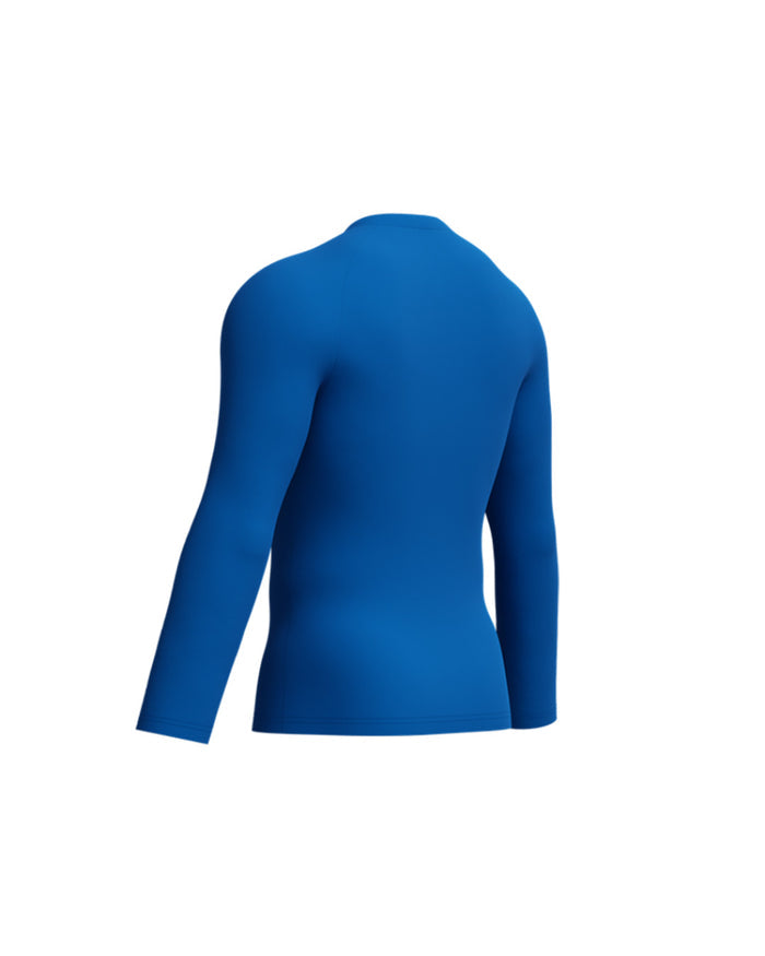 Speedo Men's Endurance+ L/S Classic Logo Rash Guard - Blue