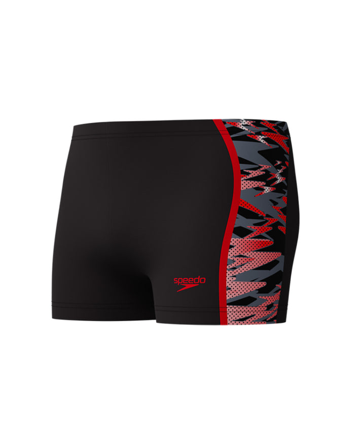 Speedo Men's Hyperboom Splice Aquashort - Black/Red
