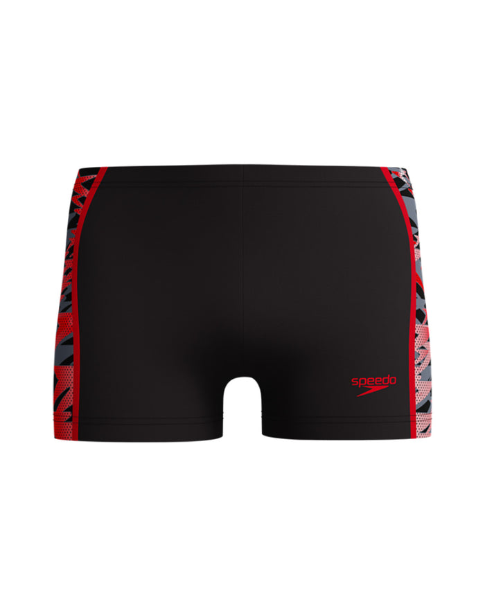 Speedo Men's Hyperboom Splice Aquashort - Black/Red