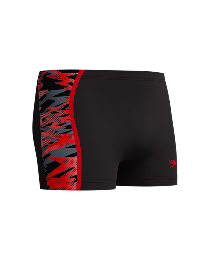 Speedo Men's Hyperboom Splice Aquashort - Black/Red