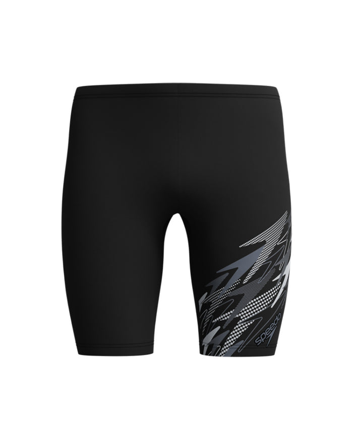Speedo Men's Medley Logo Jammer - Black/Grey