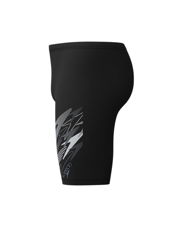 Speedo Men's Medley Logo Jammer - Black/Grey