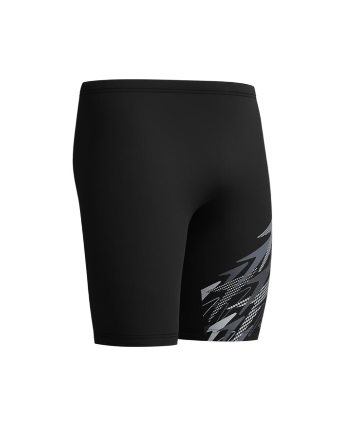 Speedo Men's Medley Logo Jammer - Black/Grey