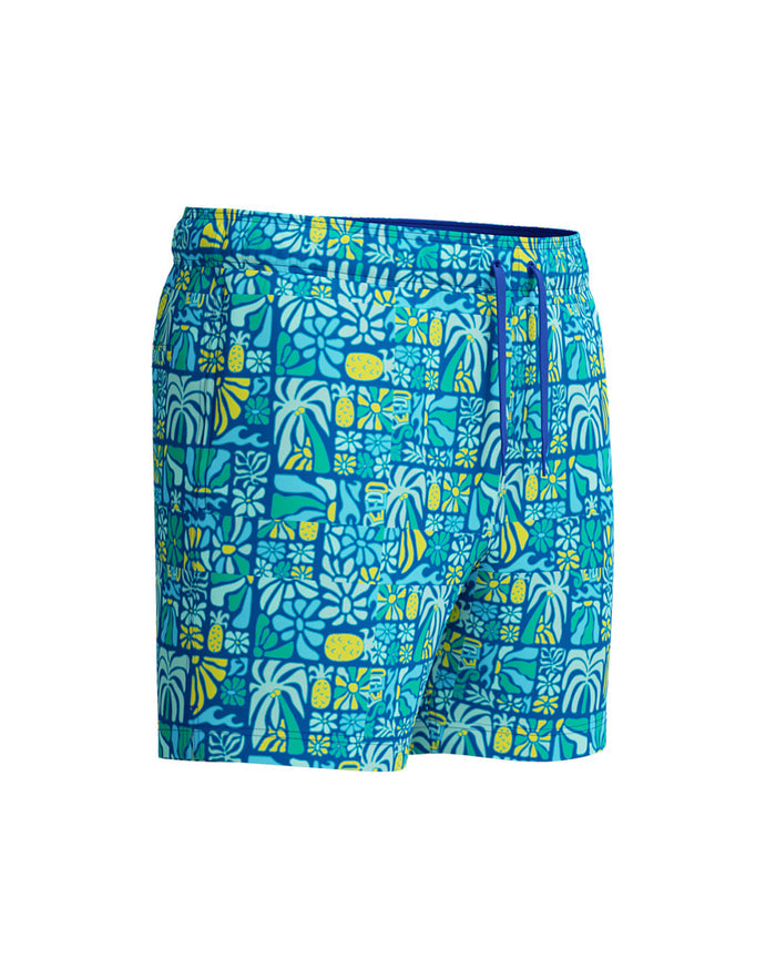 Speedo Men's Print Redondo Edge Volley 16inch - Turqouise