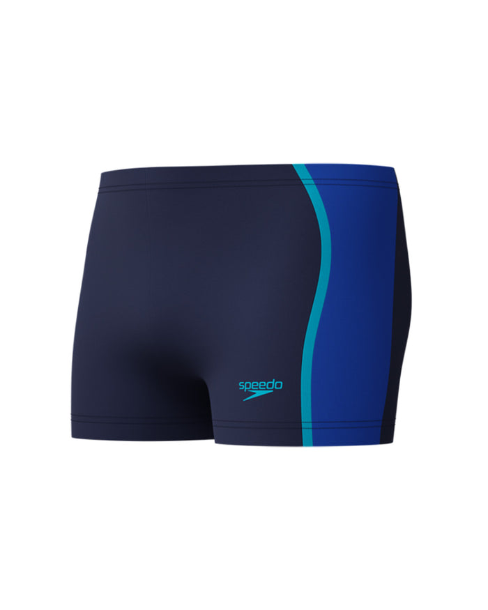 Speedo Men's Solid Splice Aquashort - Navy/Blue