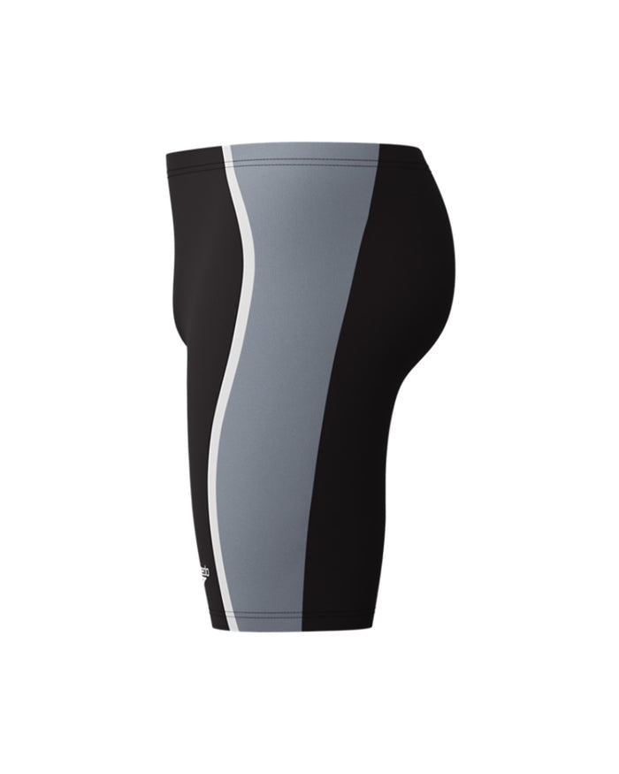 Speedo Men's Solid Splice Jammer - Black/Grey