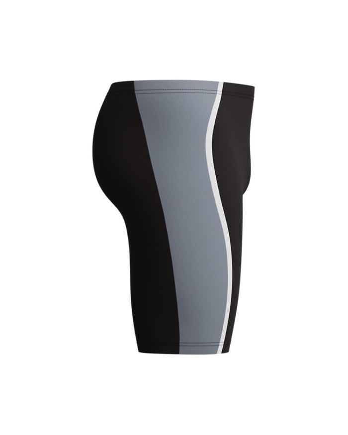 Speedo Men's Solid Splice Jammer - Black/Grey