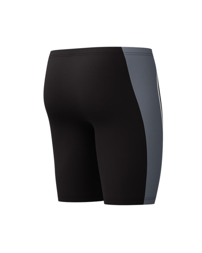 Speedo Men's Solid Splice Jammer - Black/Grey