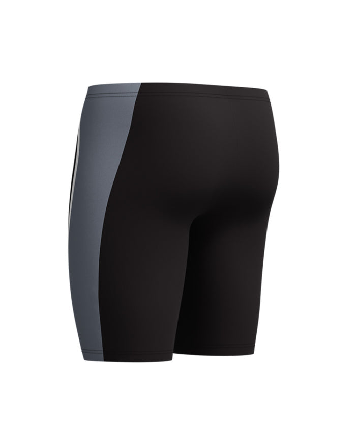 Speedo Men's Solid Splice Jammer - Black/Grey