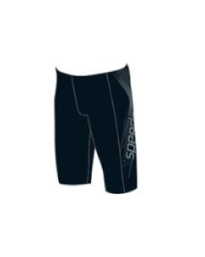 Speedo Men's Sports Logo Panel Jammer - Black/Grey
