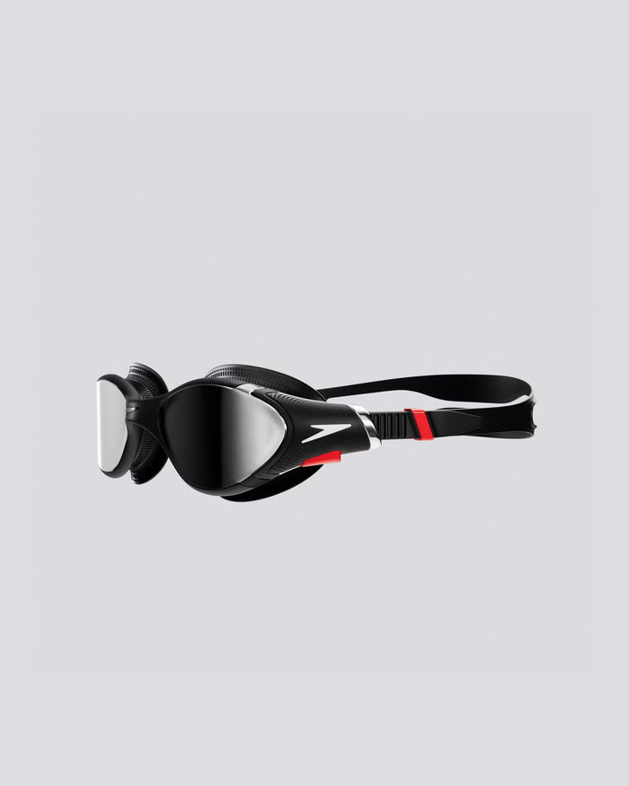 Speedo Unisex's Biofuse 2.0 Mirrored Goggles - Black/Silver/(Chrome Mirror)