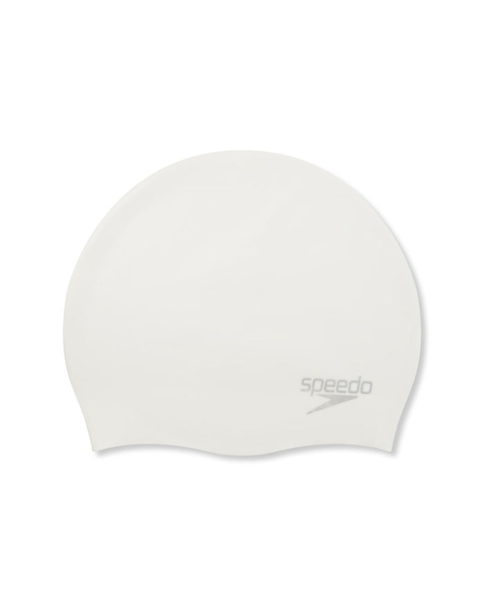 Speedo Unisex's Moulded Silicone Cap - White